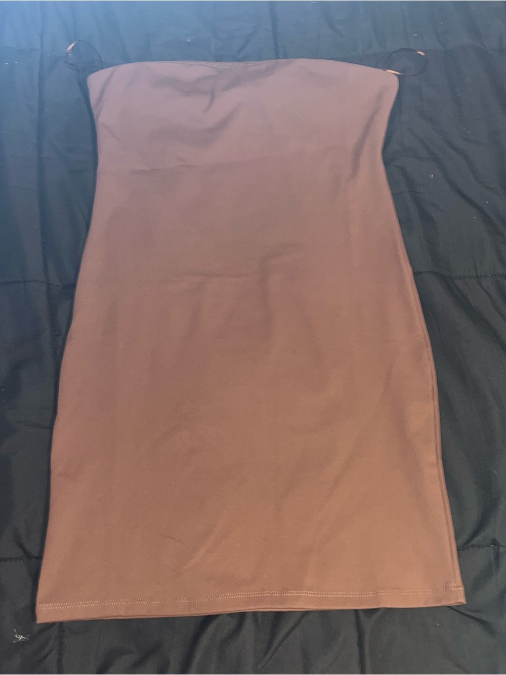 Ambiance Strapless Brown Mini Bodycon Dress